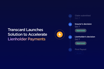 Transcard Announces Payment Solution that Accelerates Lienholder Endorsement and Payment Disbursement