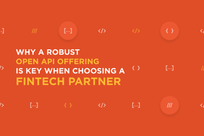 Why a Robust Open API Offering is a “Must” When Choosing a Fintech Partner