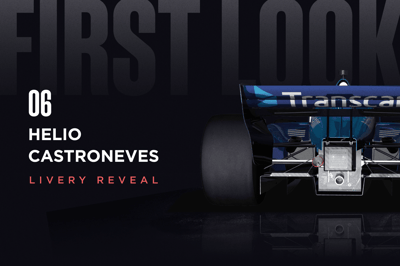 Helio Castroneves’ Transcard Livery Revealed for Big Machine Music City Grand Prix